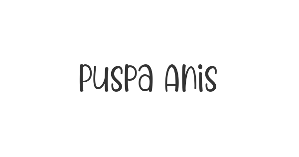 Puspa Anisya font thumbnail